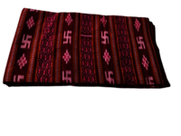 GHL GUENDICHA HAAT Sambalpuri Certified Handloom Cotton Fabric (Swastik design))