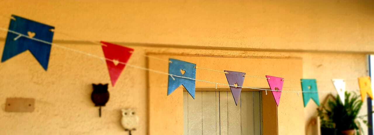Colorful Wooden Buntings