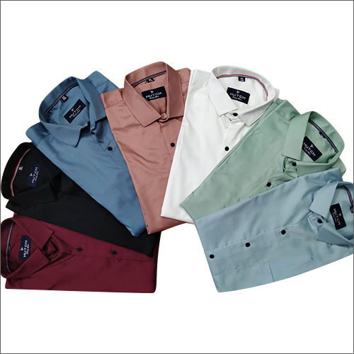 Washable Multicolour Plain Cotton Shirts