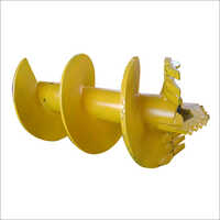 Industrial Soil Auger - Stainless Steel | Gear Drive, Hand Crank, High Torque For Severe Underground Boring Obstructions