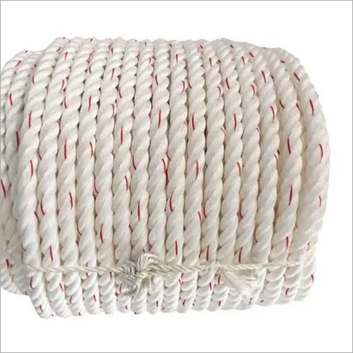 White Polyester Twisted Rope