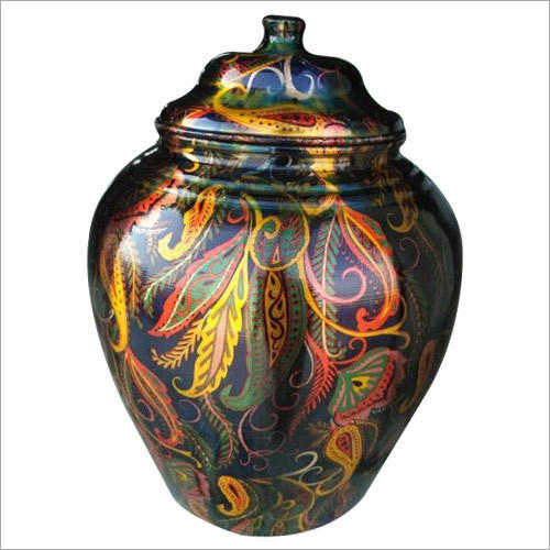 Round Copper Handicraft Urn