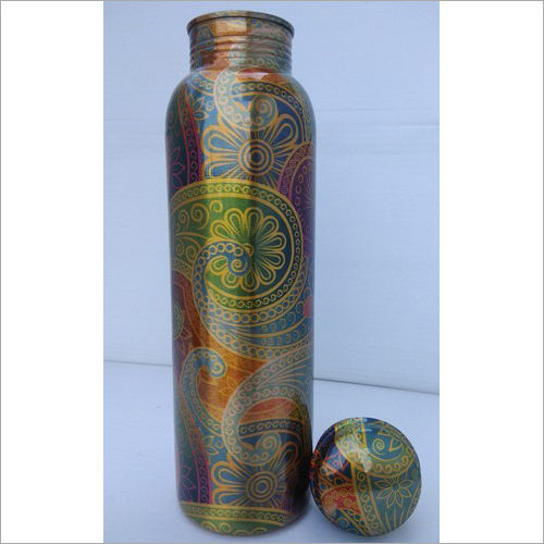 Brass Printed Copper Bottle