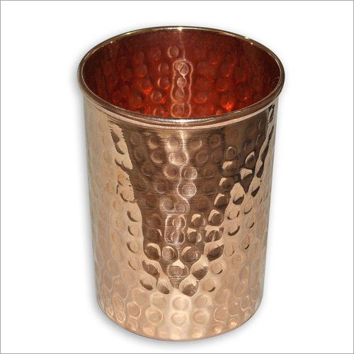 Hammered Copper Glass