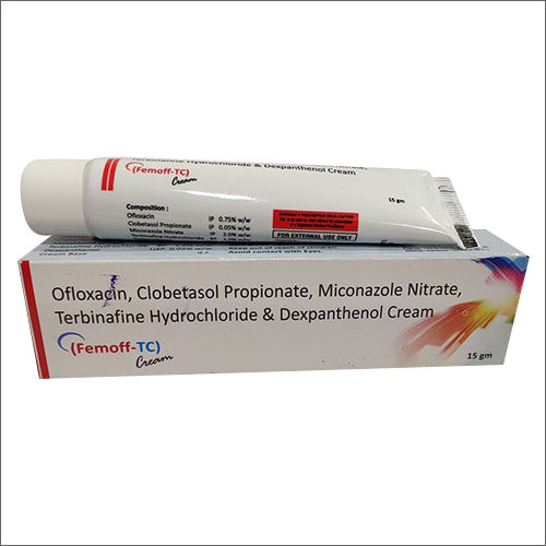 Ofloxacin Clobetasol Propionate Miconazole Nitrate Terbinafine Dexpanthenol Cream 15g