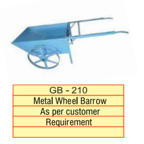 Customized Metal Wheel Barrow