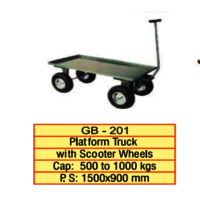 Platform Truck With Scooter Wheels - Attributes: Rust Proof