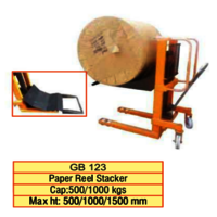 Paper Reel Stacker - New Industrial Equipment , Easy to Operate and Strong Design in Yellow