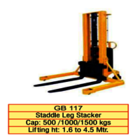 Staddle Leg Stacker - Attributes: Easy To Operate