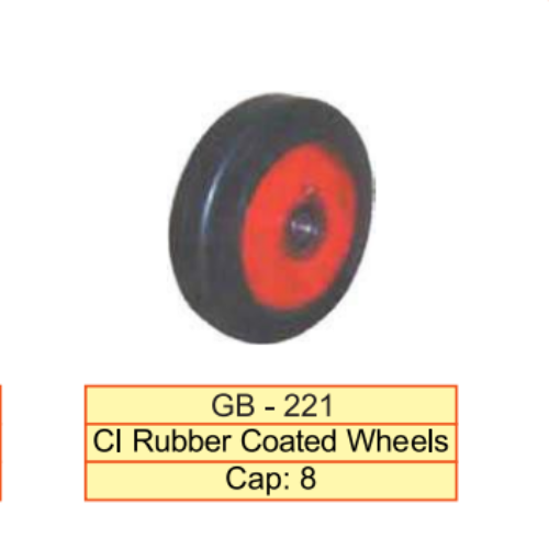CI Rubber Coated Wheels