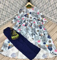 Rayon with digital print kurti