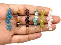 Round Connector - Gemstone Chips Connector - Multi Gemstone Connector  Semi Precious Stone
