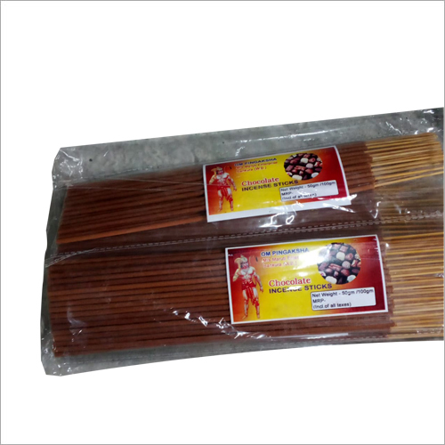 Chocolate Incense Sticks - Bamboo Round Sticks, Eco-Friendly Wooden Material | Aromatic Usage for Relaxation and Religious Practices