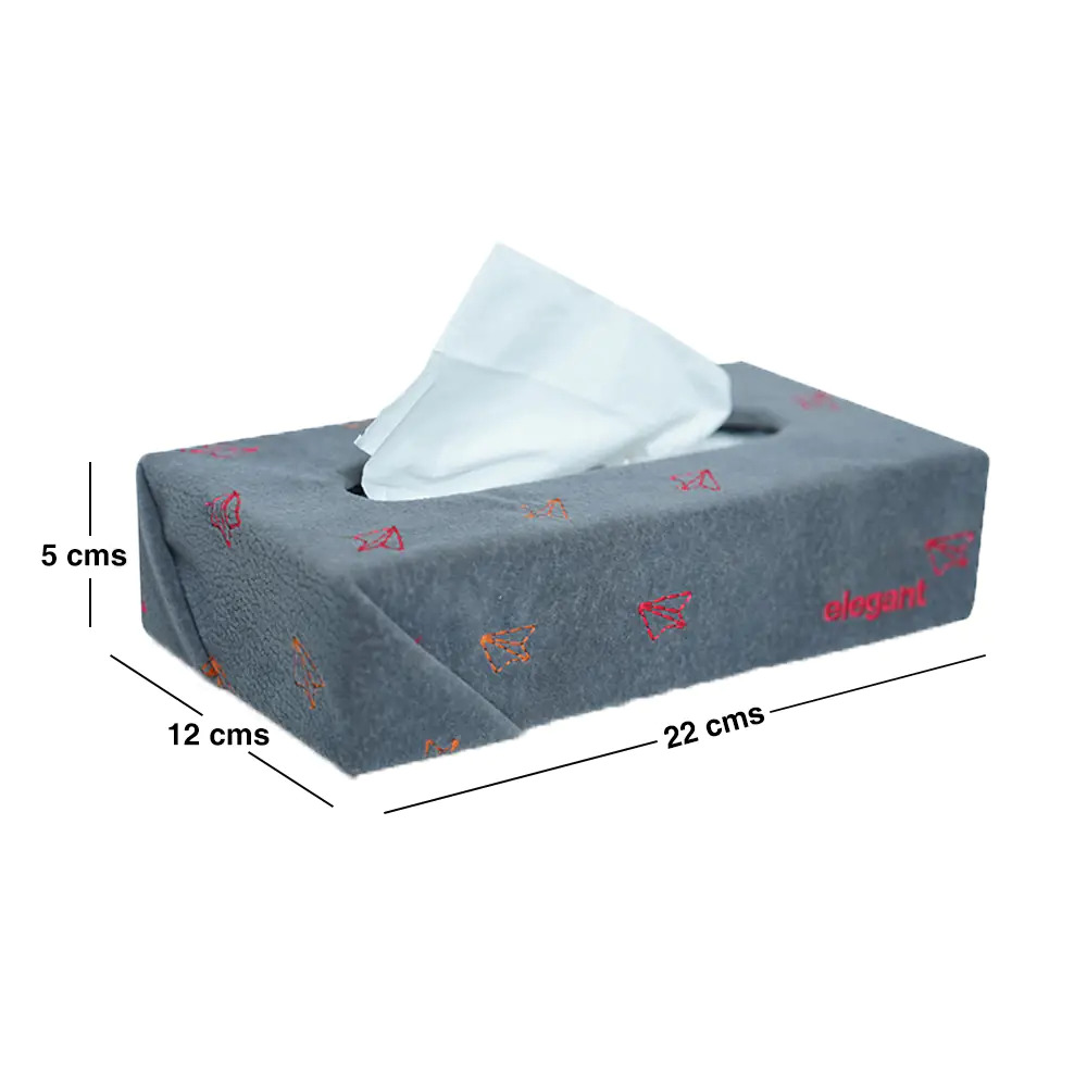 Fabric Tissue Box Grey