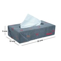 Fabric Tissue Box Grey