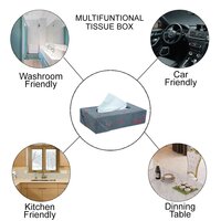 Fabric Tissue Box Grey