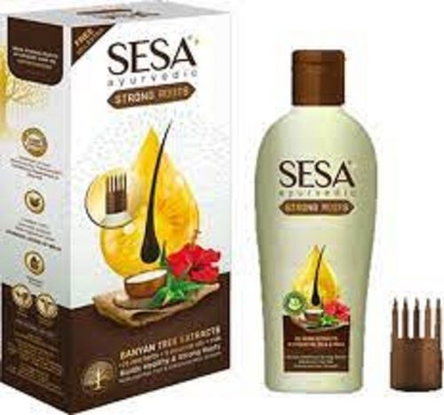 Transparent Sesa Ayurvedic Strong Roots Oil For Hair Fall Control 100 Ml