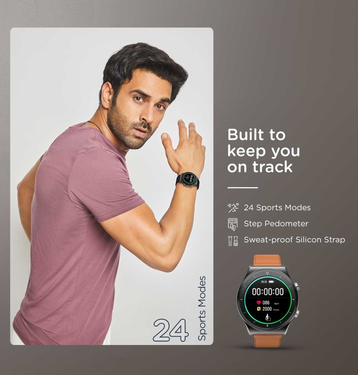 REVO - Classic Round Dial Calling Smart Watch