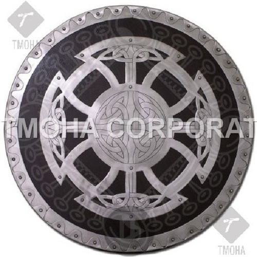 Medieval Shield  Decorative Shield  Armor Shield  Handmade Shield  Decorative Shield Viking round shield with knot emblem MS0021