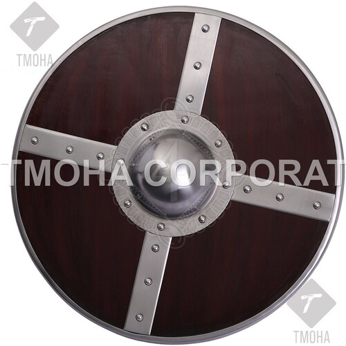 Medieval Shield  Decorative Shield  Armor Shield  Handmade Shield  Decorative Shield Early Medieval Round Shield with Reinforced Front MS0023