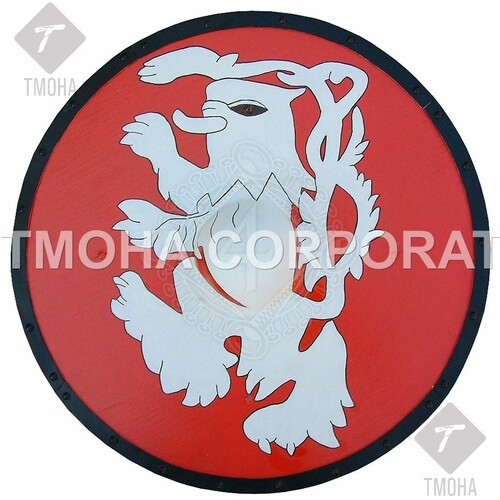 Medieval Shield  Decorative Shield  Armor Shield  Handmade Shield  Decorative Shield Round shield with painted customized motiv MS0031