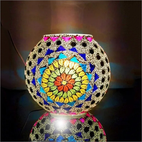 Glass Purse Shape Table Lamp