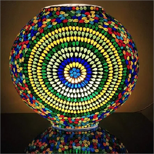 Glass Mosaic Purse Shape Table Lamp