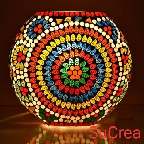 Glass Mosaic Handicraft Decorated Table Lamp