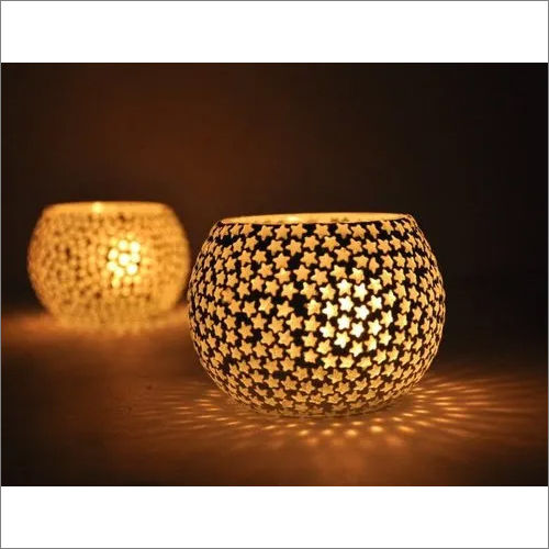 Mosaic Candle Votive Holders