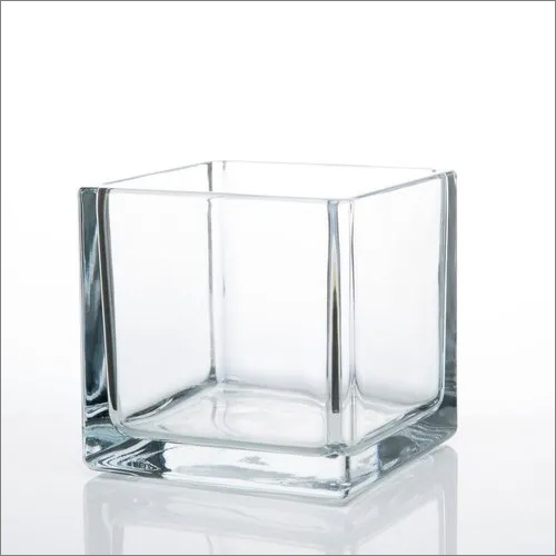 3 Inch Glass Squire Cube Vase