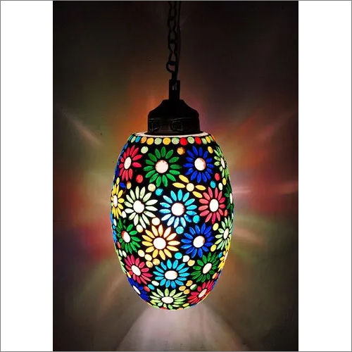 Glass Round Mosaic Wall Hanging Pendant