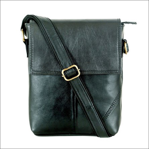Casanova Vintage Black Leather Messenger Bag