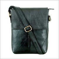 Moisture Proof Casanova Vintage Black Leather Messenger Bag