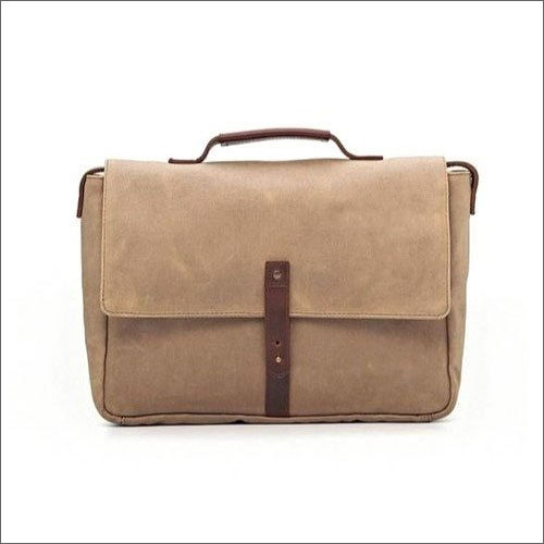 Plain Leather Messenger Bag