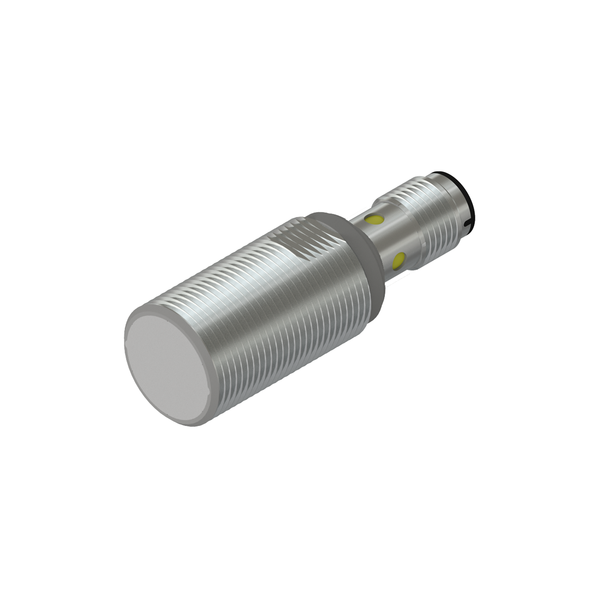 Inductive round sensor M18 Length 30mm  Flush Sensing distance 8mm  PNP NO output M12 male connector connection