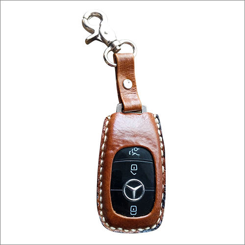 Brown Leather Key Ring