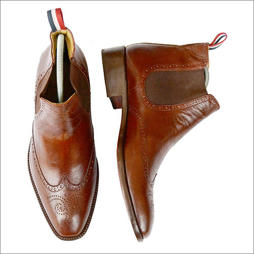 Brown Mens Tan Leather Boots