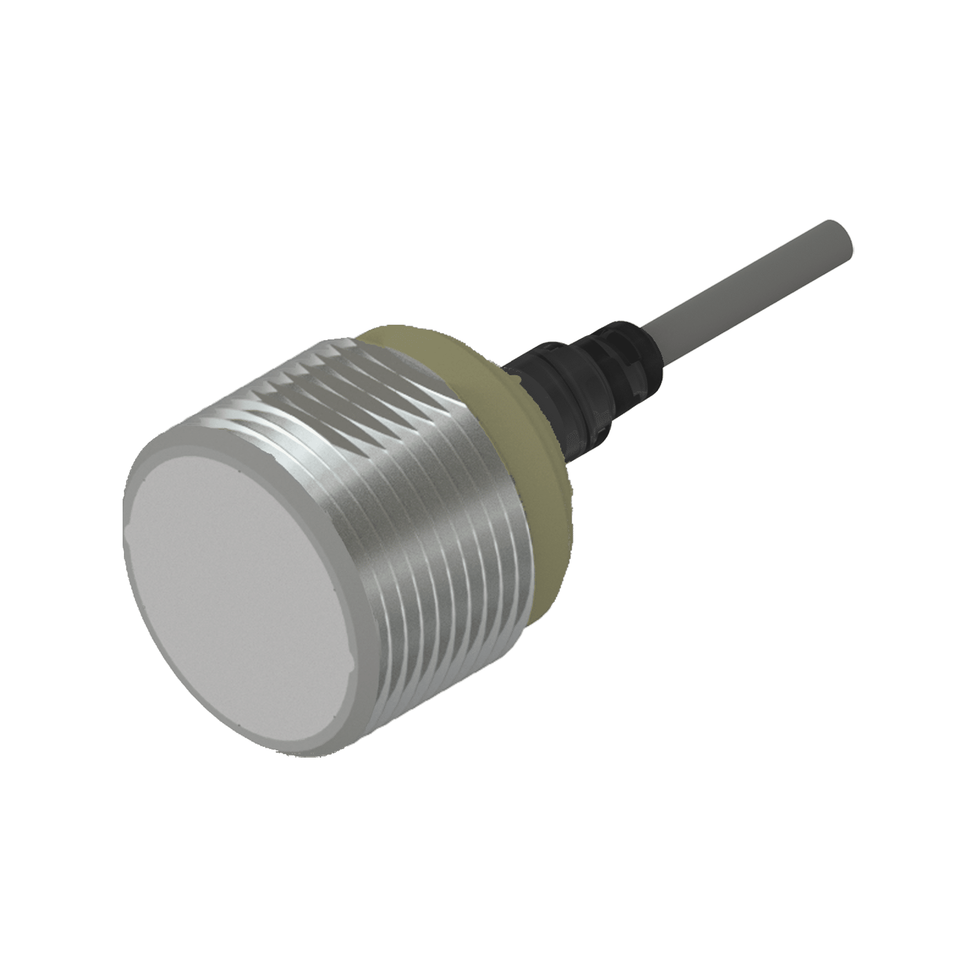 Inductive round sensor M30 Length 30mm Flush Sensing distance 15mm  PNP NO output 2m PVC cable connection