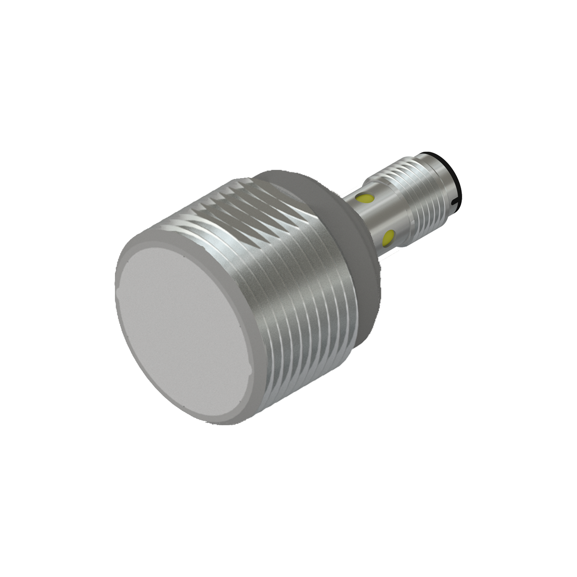 Inductive round sensor M30 Length 30mm  Flush Sensing distance 15mm  PNP NO output M12 male connector connection