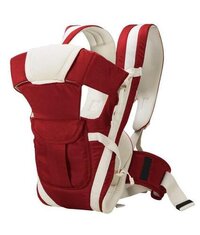 Baby Carrier Bag - Cotton Blend, Medium Size, Maroon Color | Ergonomic Design For Active Parents, Front & Back Carrying Options