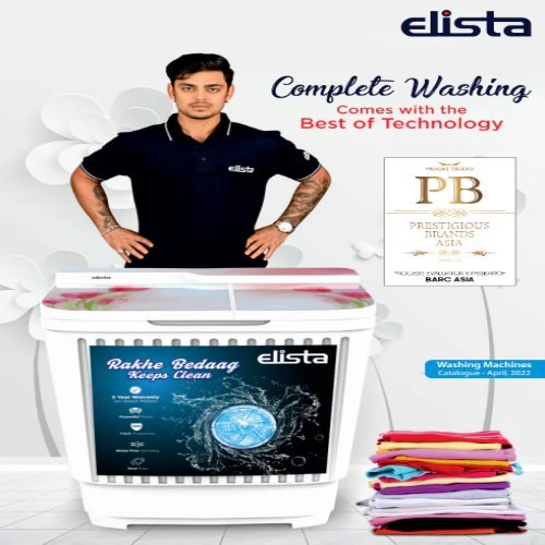 ELISTA Semi Automatic Washing Machine 8.5kg.