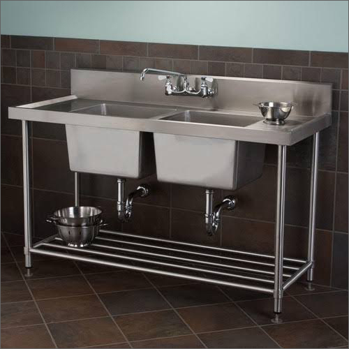 Ss Two Sink Unit