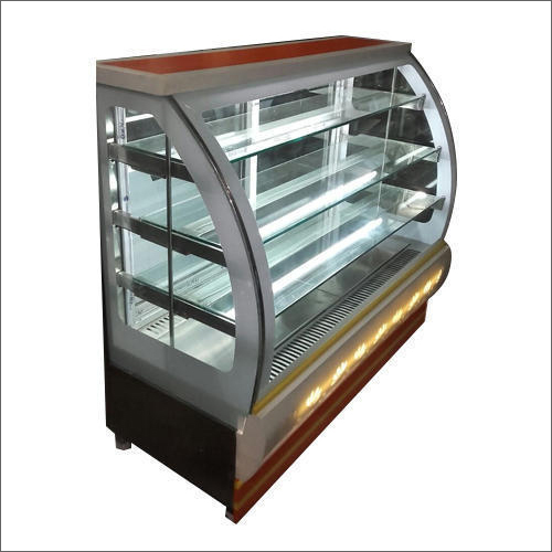 Stainless Steel Curved Food Display Counter