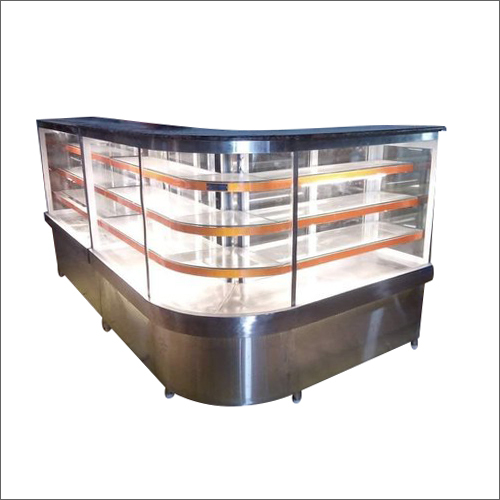 As Per Requirement Curved Sweet Display Counters