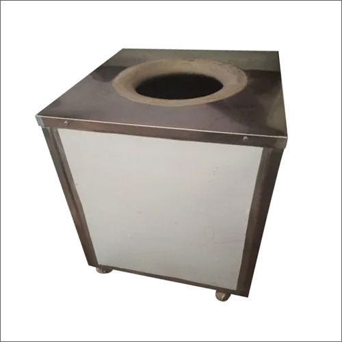 Stainless Steel Square Tandoor - 30x30x30 cm, Silver Color | Manual Usage for Hotel, Motel, Restaurant, Canteen