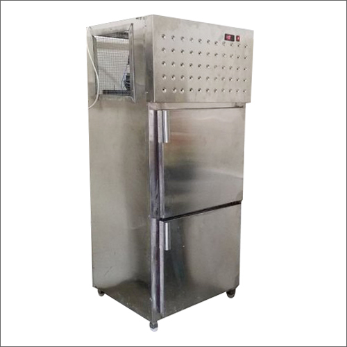Stainless Steel Double Door Vertical Refrigerator