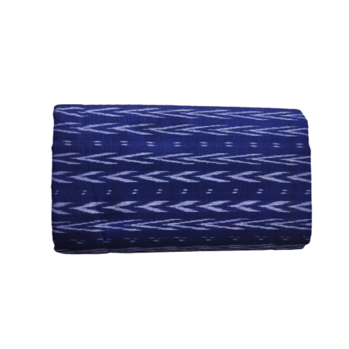 Blue Ghl Guendicha Haat Sambalpuri Certified Handloom Cotton Fabric (Blue)