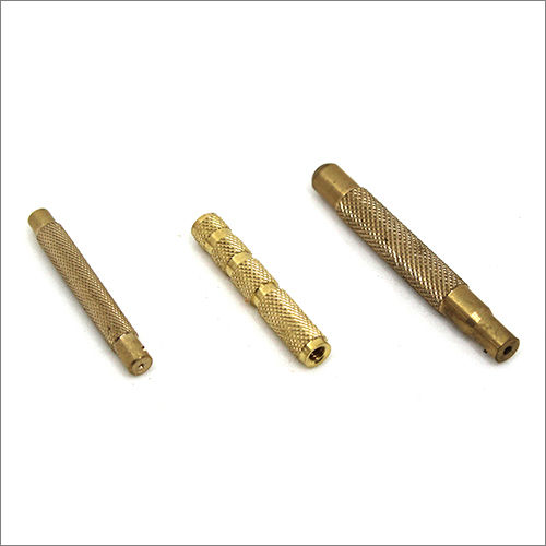 Polished Brass Cross Knurling Inserts