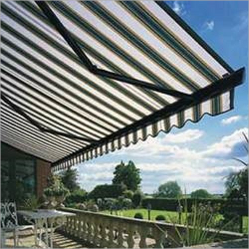 Indoor And Outdoor Awning - PVC Material Customized Size Black and White Stripes | Easy to Install for Deck Patio or Balcony Use