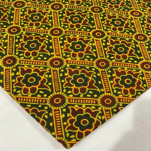 Hand Block Print Ajrakh Fabric